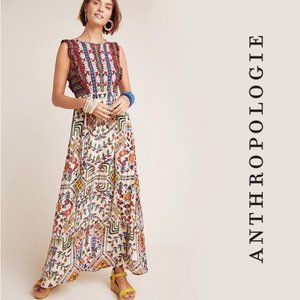 Anthropologie, Valerie Embroidered Maxi Dress
